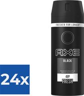Axe Deospray  Black 150 ml - Voordeelverpakking 24 stuks