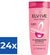 L’Oréal Paris Elvive Nutrigloss Shampoo - 250 ml - Voordeelverpakking 24 stuks