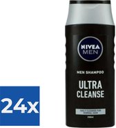 Nivea Men Shampoo Ultra Cleanse - Voordeelverpakking 24 stuks