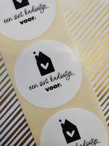 stickers Sint Kadootje voor beschrijfbare naamstickers cadeaustickers cadeau inpakken 5 cm 12 stuks