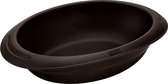 Moule à pain ovale pour la cuisson de différents types de pain en silicone platine premium 100 % sans BPA, 24 x 18 cm, marron