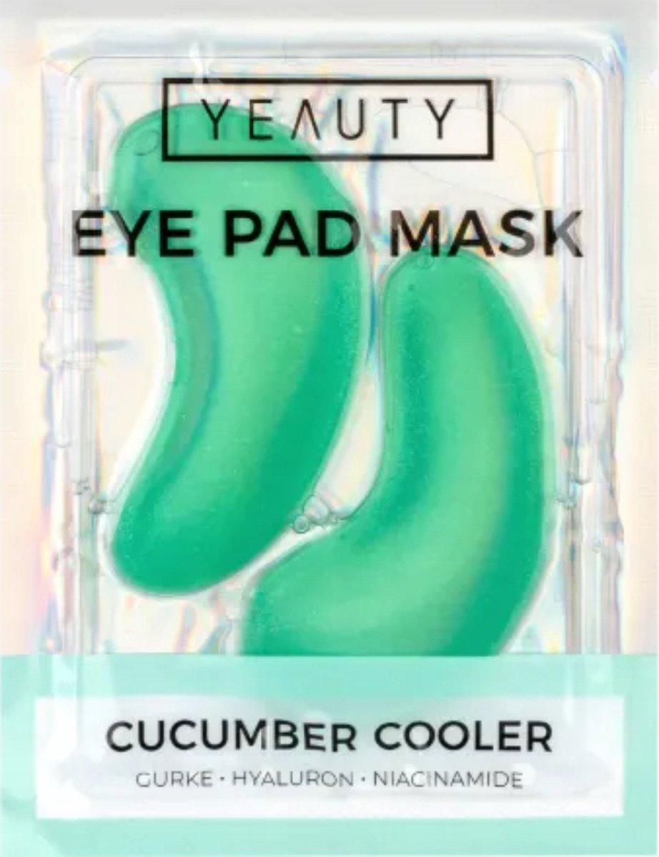 YEAUTY - Cucumber Cooler - 1 paar - Eye Pad Mask - Oogmasker - Komkommer - Hyaluron - Niacinamide
