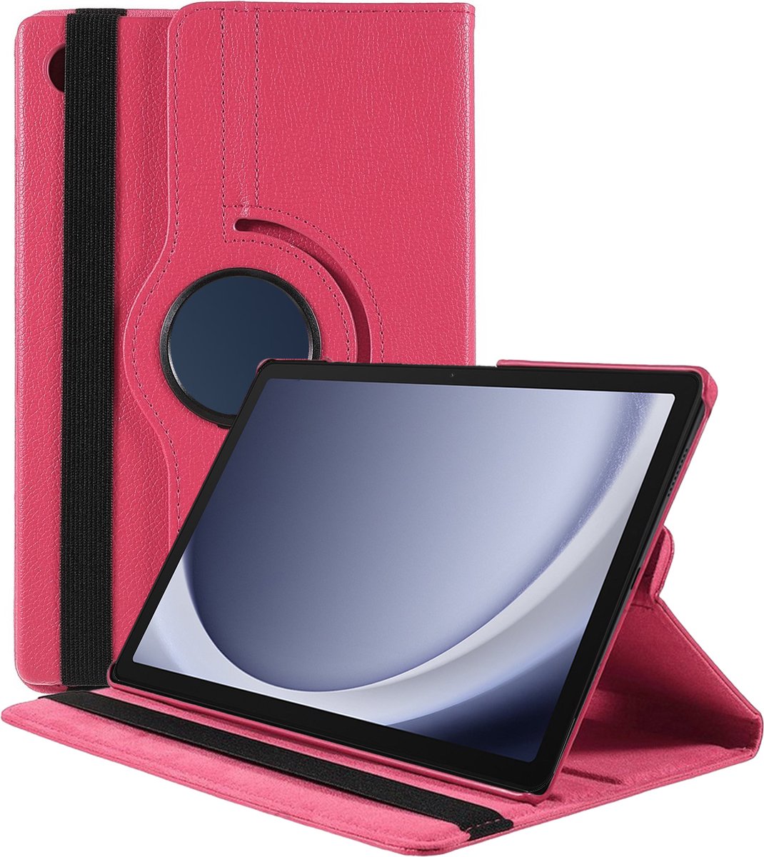 Hoes geschikt voor Samsung Galaxy Tab A9 – Arara draaibaar tablethoes – Pink
