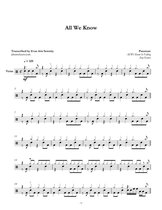 Drum Sheet Music: Paramore 1 - Paramore - All We Know