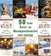 Cartes de Noël de Luxe avec Enveloppes 50 pièces - 5x10