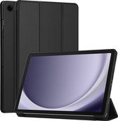 Housse adaptée pour Samsung Galaxy Tab A9 - Arara Trifold Bookcase Tablet Cover - Zwart