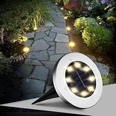 Éclairage de jardin – Set de 12 – Énergie solaire – Éclairage extérieur – LED – Étanche – Wit chaud – 8 heures d'autonomie