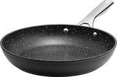 Bol.com Inductie koekenpan 28 cm antiaanbakpan met stevige roestvrijstalen handgreep grote koekenpan voor alle kookplaten ovenbe... aanbieding