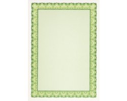 Decadry - Certificaat / Diplomapapier A4 Schelp smaragdgroen - 25 vel