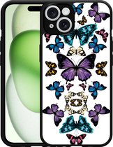 Cazy Hardcase Hoesje geschikt voor iPhone 14 Vlinder Symmetrie