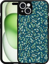 Cazy Hardcase Hoesje geschikt voor iPhone 14 Blaadjespatroon