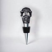 Catrinaz® Premium flessenstop - Zwarte Skull ontwerp - Wijnstopper - Luxe gift box - Uniek geschenk - Cadeau voor man - E-book inbegrepen