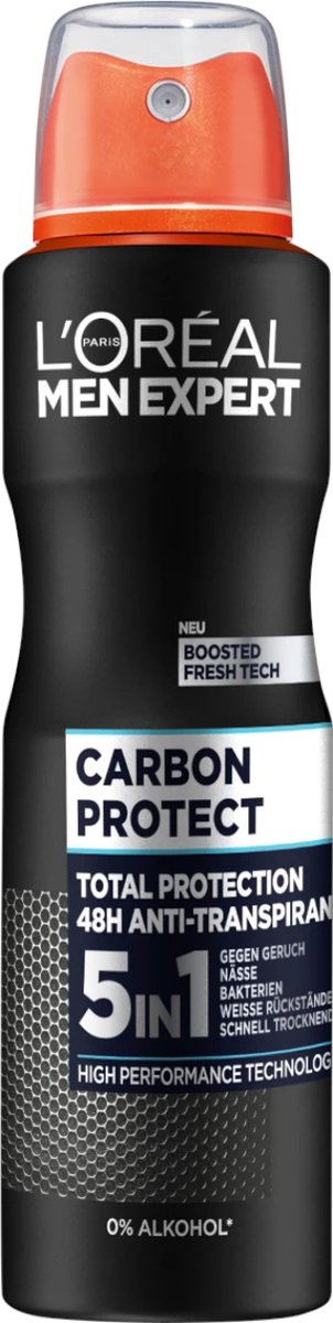 Goedkoopste L'Oreal Men Expert Deodorant Spray 150ml Carbon