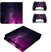 PS4 SLIM Skin - Console Skin - Galactic Odyssey - 1 console en 2 controller stickers