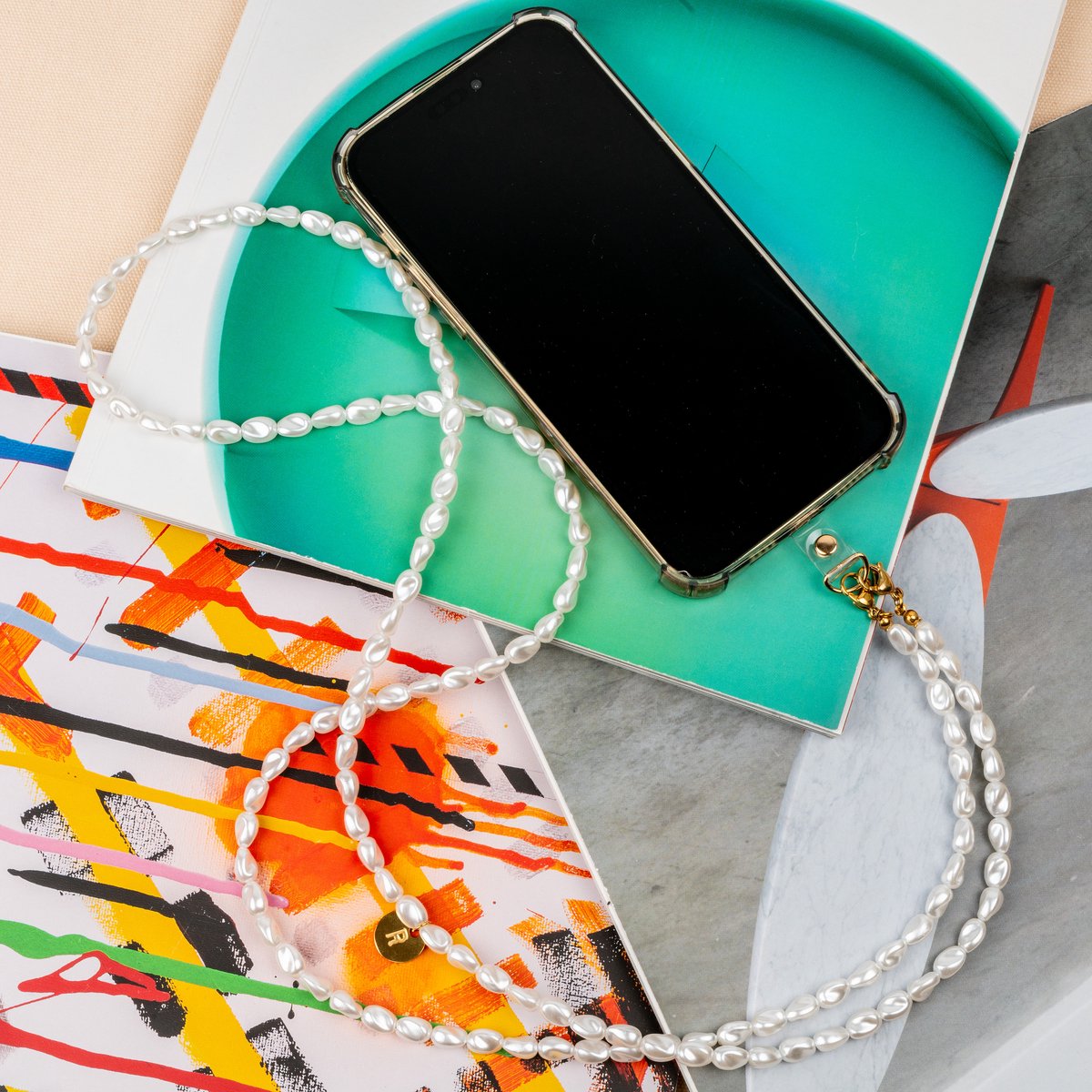 Kleurrijke acryl smile ster kralen telefoonketting kralen mobiele telefoon hanger Boheemse telefoon ketting mobiele telefoon ketting strap sleutelband mobiele telefoon hangend koord mobiele telefoon