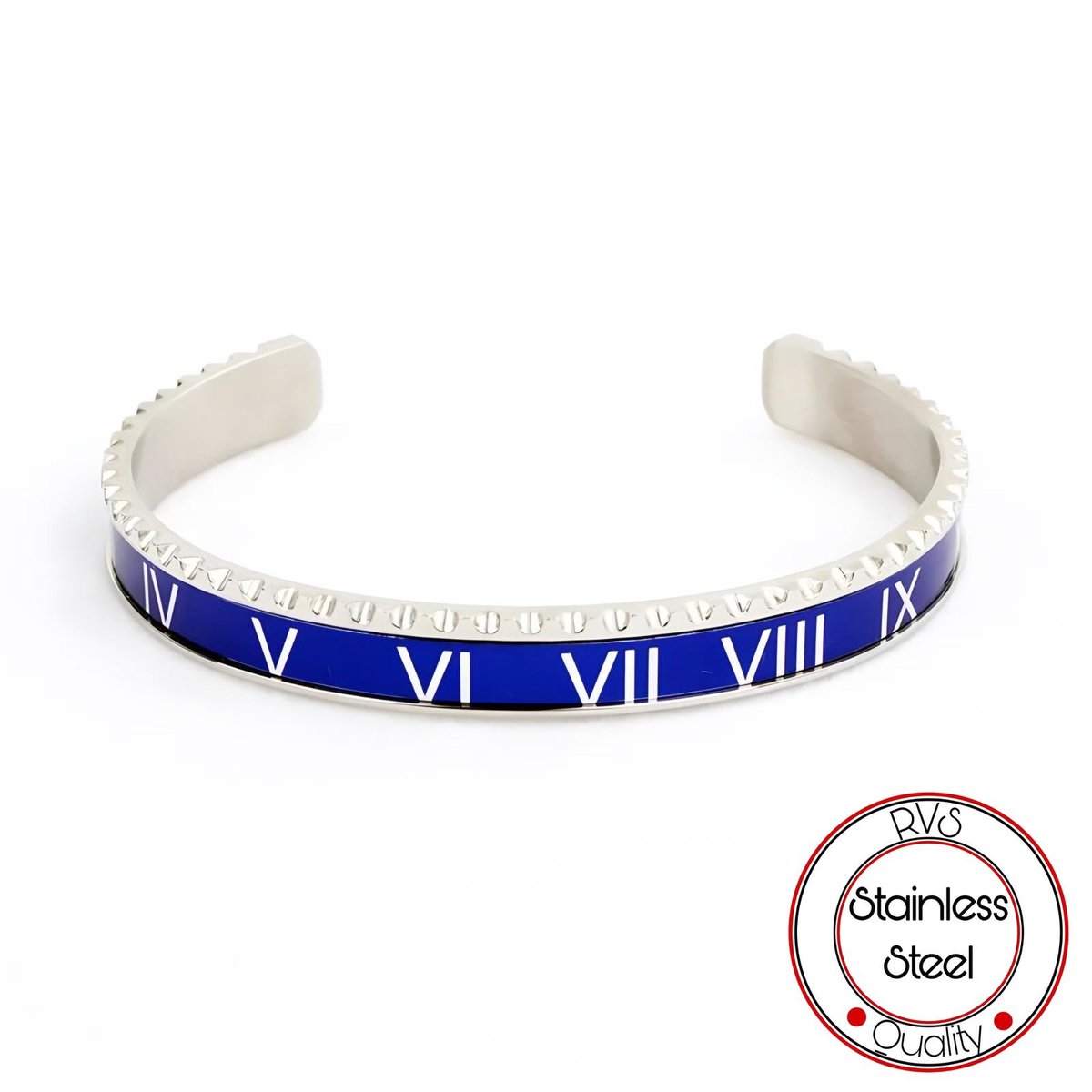 Roman Speed Armband | Klemarmband | Blauw Armband | Armband Mannen | Armband Heren | Mannen Cadeau voor Man Cadeautjes | Vaderdag | Vaderdag Cadeau