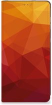 Stand Case geschikt voor Geschikt voor Motorola Moto G14 Polygon Red