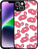 Cazy Hardcase Hoesje geschikt voor iPhone 14 Plus Inflatable Flamingos