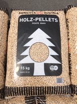 Agricola - Houtpellets voor pelletkachel - naaldhoutpellets - 15 kg -9120058120084