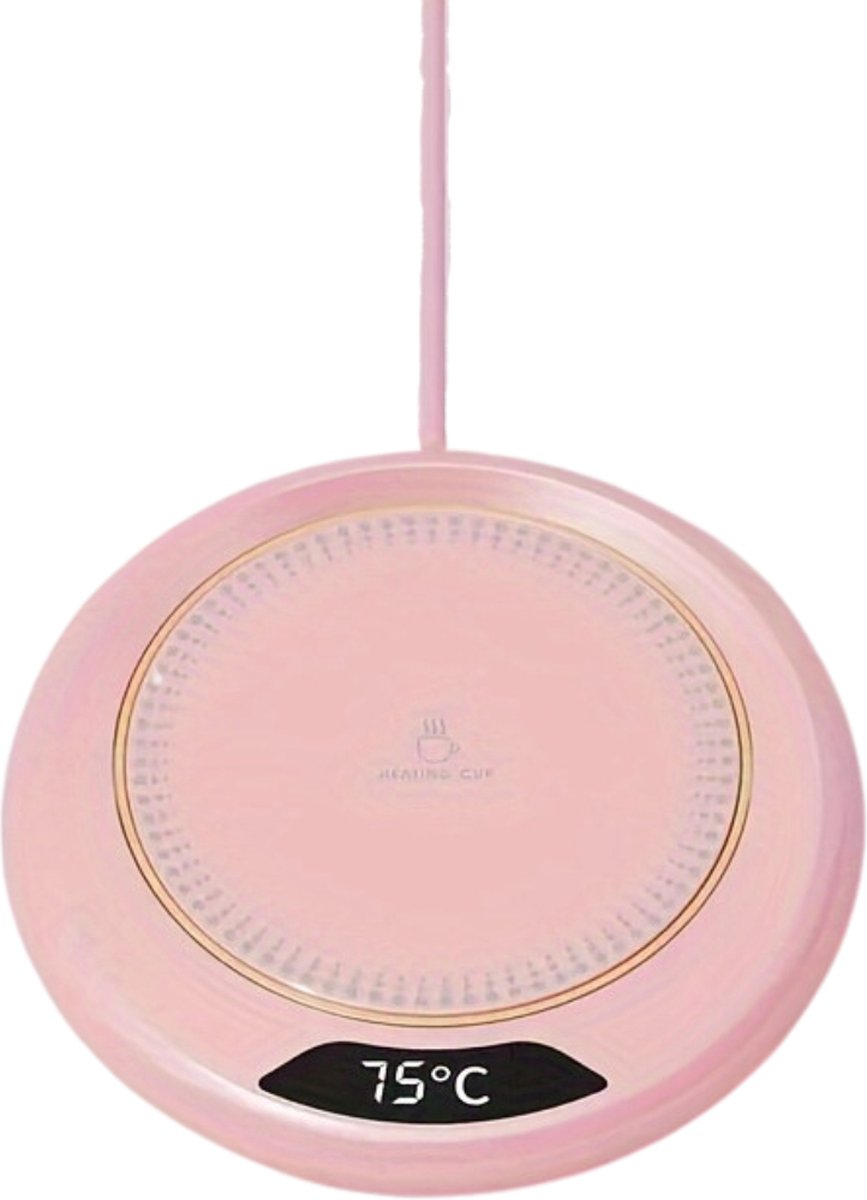 Cup Warmer - Mok Warmer - Mug Warmer - Koffie Warmer - Verwarmde Onderzetter - Koffie Warmhouder - Koffiekop Verwarmer - Kop Warmer - USB - Kopjes Warmer - Roze