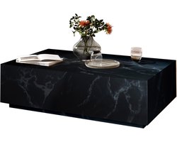 Salontafel Esma Zwart - MDF - Vierkant - 120x75cm - Hoogte 35 cm
