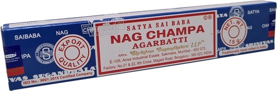 Satya - Nag Champa wierook - Doos van 12 pakjes - Satya