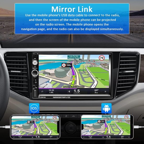 AWESAFE Autoradio Android 13 2GB 64GB Für Toyota Aygo/Citroën C1/Peugeot 108  2015-2020  10 20152020 10 Touchscreen Carplay Android Auto 90480933