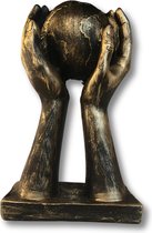 Emilia Home Decoratie - decoratief figuur sculptuur - standbeeld - 31X18 cm