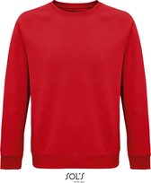 SOLS Premium Unisex Adult Space Organic Raglan Sweatshirt (Rood) XXL