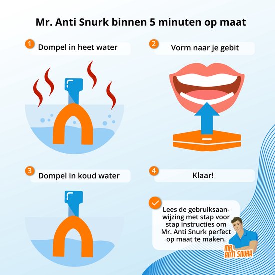 Mr. Anti Snurk ™ - Duo Pack - 2x Snurkbeugels - Anti Snurk Beugel - Anti Snurk Bitje - Snurkbeugel geschikt voor zowel mannen als vrouwen - Mr. Anti Snurk