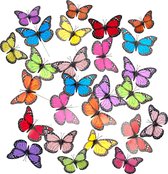 Papillon de jardin Relaxdays - lot de 72 - décoration intérieure - bouchons de pelouse - papillons décoratifs
