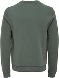 Groene crewneck trui, van achteren gezien.