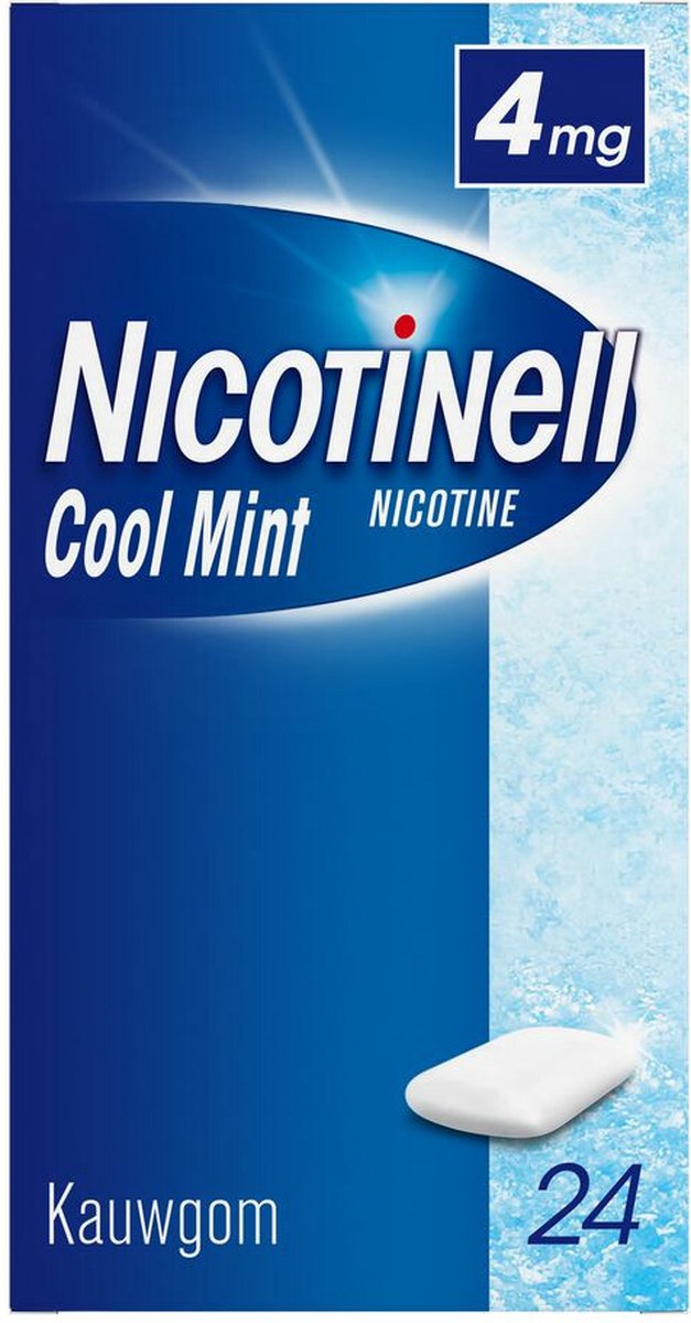 Goedkoopste Nicotinell Kauwgom Cool Mint 4mg - 2 x 24 stuks