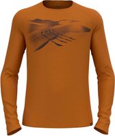 Odlo Ascent Merino 200 Lange Mouwenshirt Oranje L Man