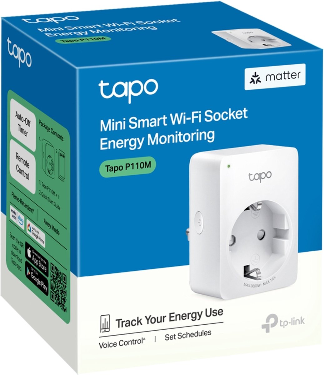 TP-Link Tapo P110 Mini prise intelligente WiFi intelligente avec moniteur  d'énergie