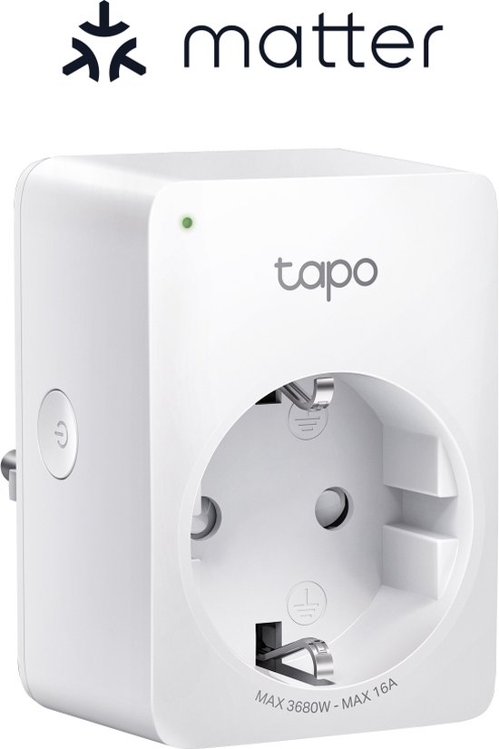 TP-Link Tapo P110M - Mini Smart Plug - Certifié Matter - Prise WiFi - Surveillance énergétique