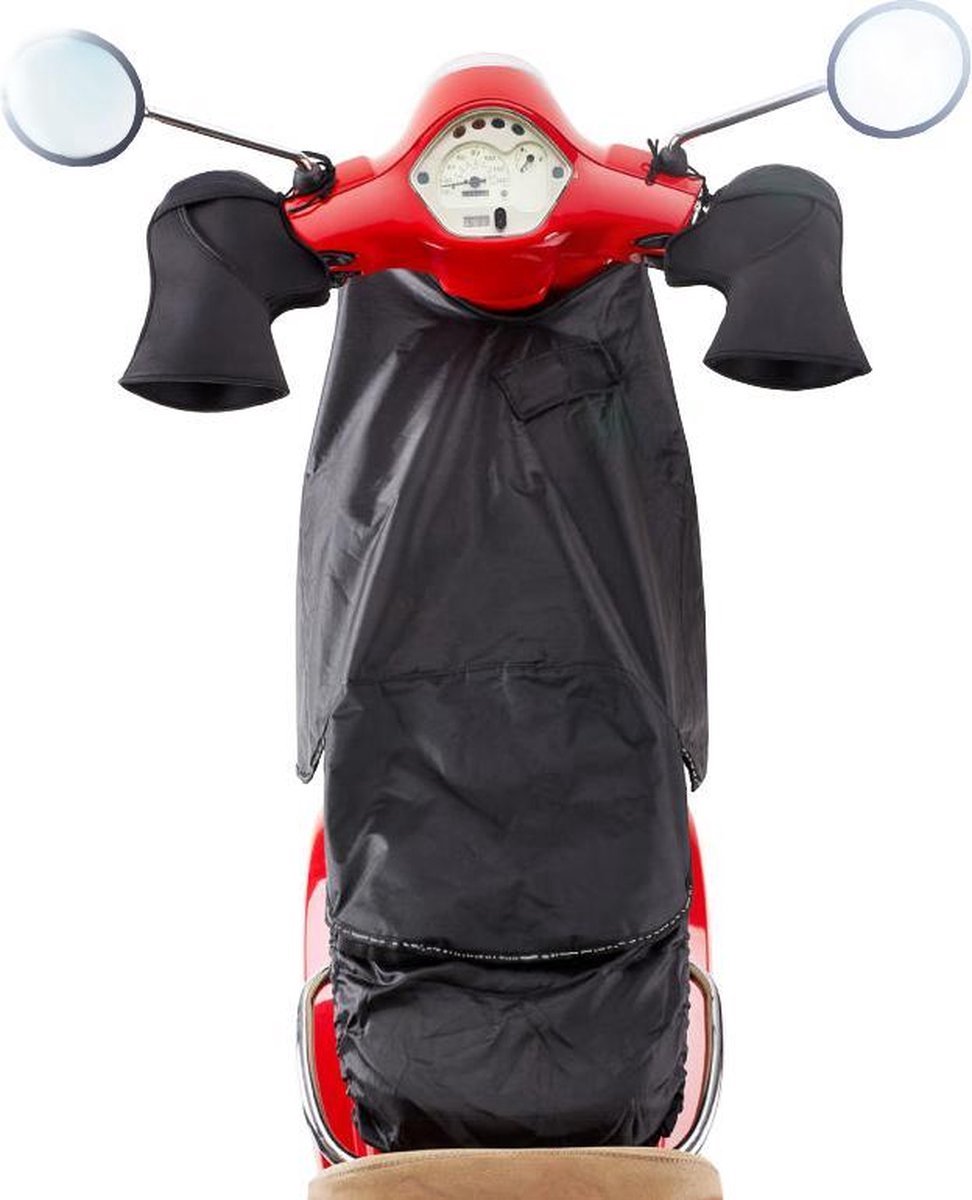 Scooter Beenkleed + Scooter Handschoenen - Scooter Beenwarmer - Scooter Handmoffen - Zwart - Universeel – foto 3