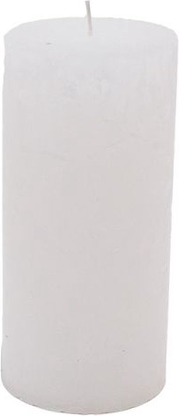Stompkaars - wit - 7x15cm - parafine - set van 6 - geschenkverpakking