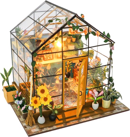DIY Bouwpakket / Poppenhuis / Winkeltje Super Store - Daily Inspiration Cafe Dw001 Robotime
