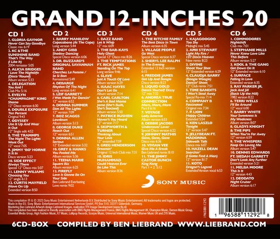 Ben Liebrand - Grand 12 inches 20 (CD) - Ben Liebrand