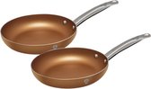 Blaumann 3341 - Set de 2 casseroles - Manche inox - Line Le Chef - couleur cuivre