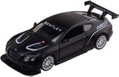 Bentley Continental GT3 (Zwart) (10 cm) 1/43 Absolute Motors Supercars {Modelauto - Schaalmodel - Miniatuurauto - Speelgoed}