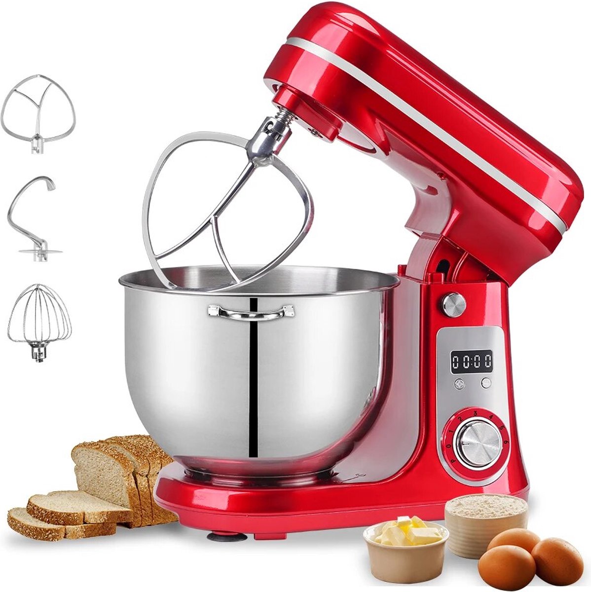 BioloMix Keuken Voedsel Mixer Blender Keukenmachine Stille Motor Ei Garde Deeg Kneader