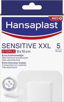 x10 Hansaplast Sensitive XXL Steriel 8x10cm 5 stuks