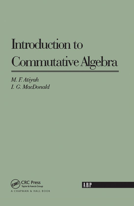 Introduction To Commutative Algebra - cover