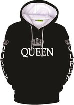 100% Katoenen Zwaargewicht Queen Capuchon Hoodies voor Dames Queen Hoodie for women van PicOnTshirt King en Queen bijpassende hoodies voor koppels XL
