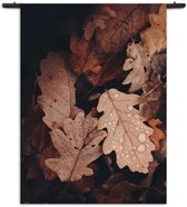 Velours Wandkleed Herfstweer Rechthoek Verticaal M (125 X 90 CM) - Wandkleden - Met roedes