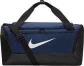 Nike Brsla S Duff - 9.5 (41L) Sac de sport unisexe - Bleu nuit marine/Noir/(White)