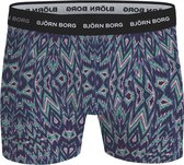 Björn Borg Cotton Stretch boxers - heren boxers normale lengte (1-pack) - multicolor - Maat: XL