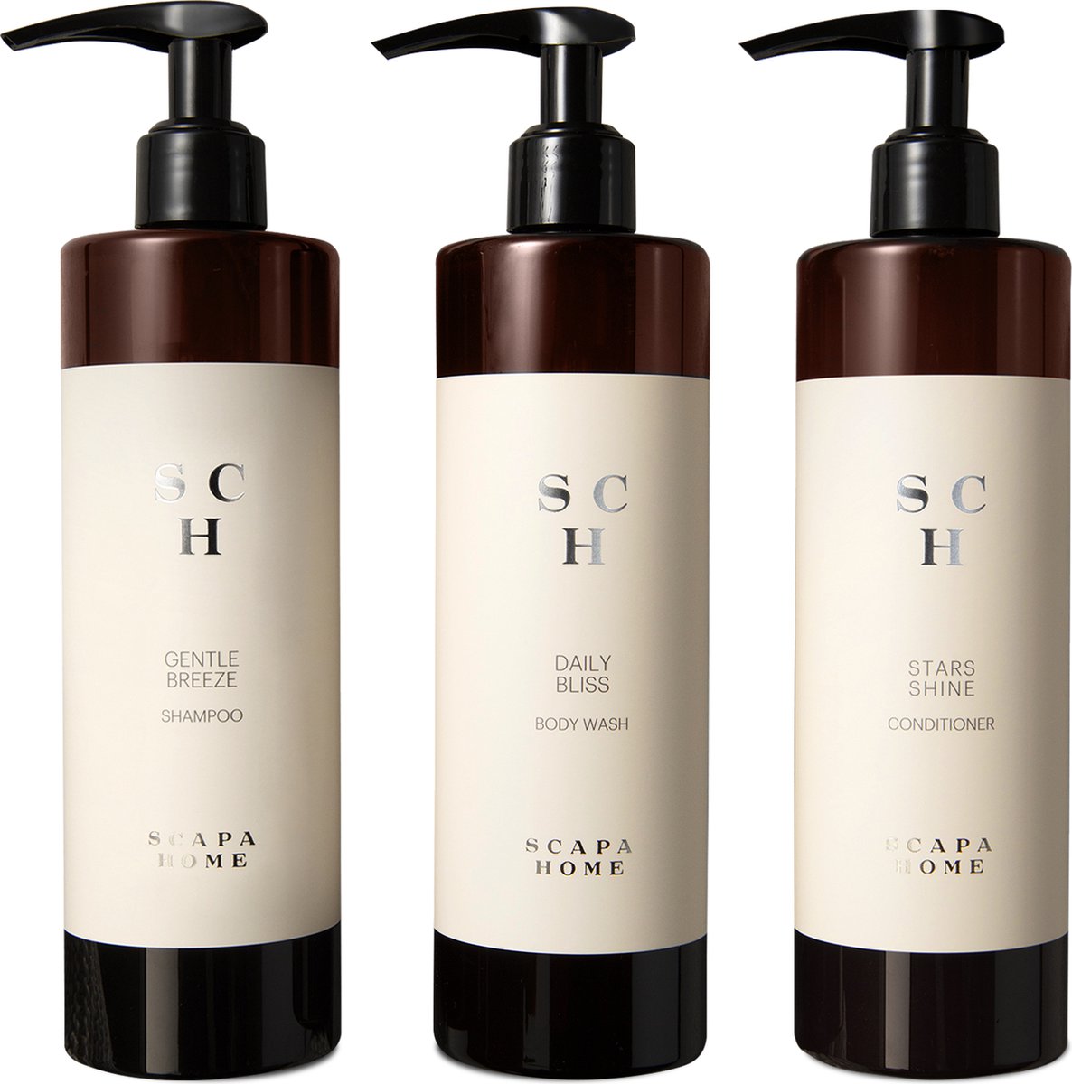 Scapa Home - Shampoo + Conditioner + Body Wash - 400 ml - Luxe Pompfles